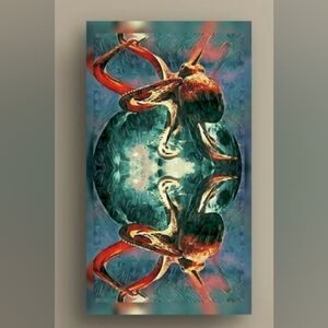 "Fear Is An Illusion", Original Artwork, Signed Wall Print By MalloryJane 24x14"